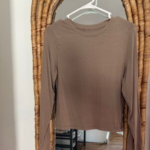Old Navy Brown Long Sleeve Women's Top